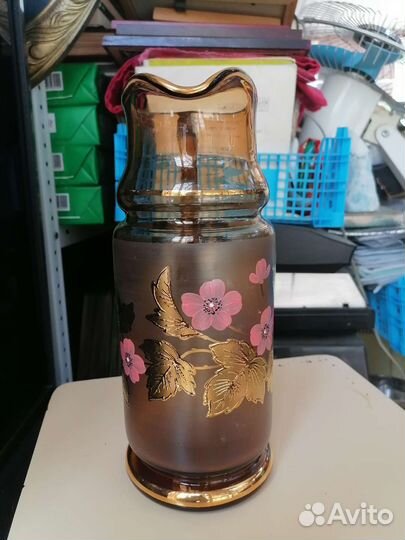 Кувшин Чехия богемское стекло