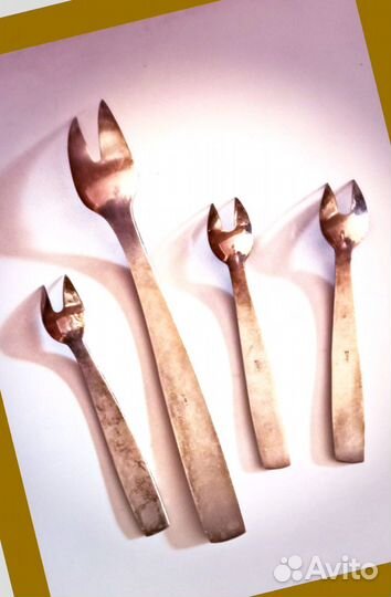 Вилки для фруктов мельхиор