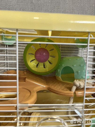 Клетка для хомяка, с трубами