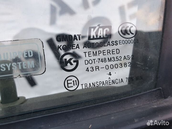 Стекло двери передней левой Chevrolet Lacetti