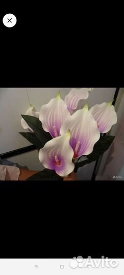 Искусственные цветы калы разные расцветки