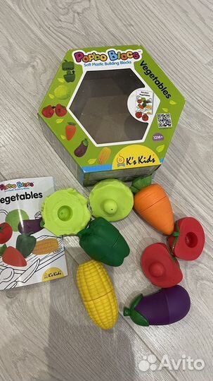 Развивающие игрушки овощи пазл