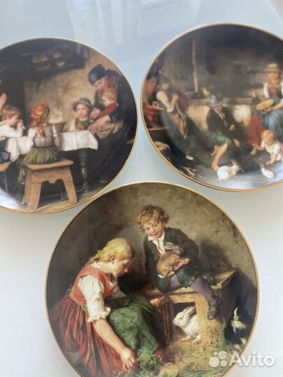 Настенная тарелка. Триптих. Германия