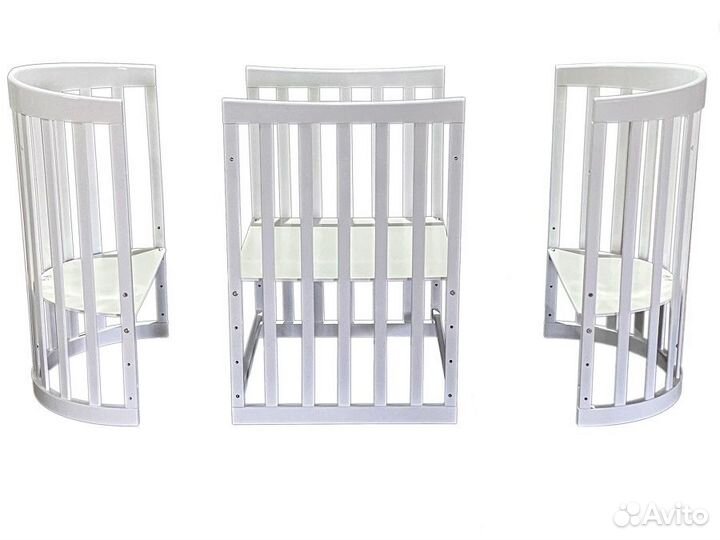 Детская овальная кровать Zvezdochka 6в1