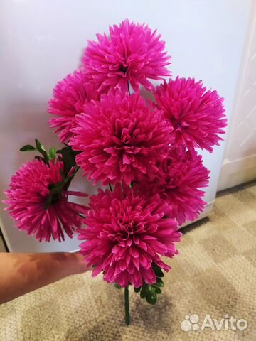 Искусственные цветы на кладбище высота 62см