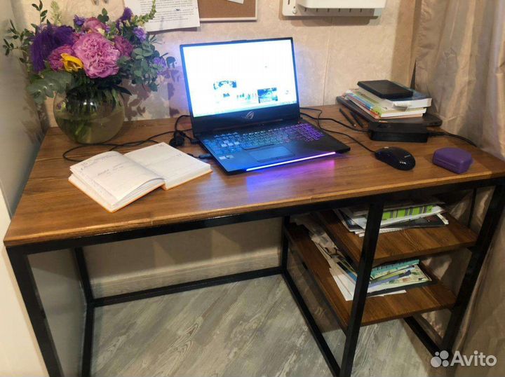 Компьютерный стол, стол в стиле лофт, стол