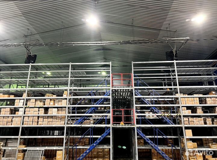 Мезонин для складских помещений б/у Мекалюкс