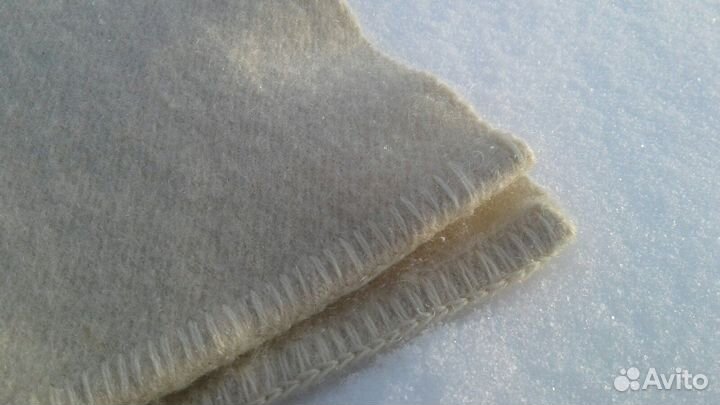 Шерстяные одеяло и плед (Европа, винтаж)