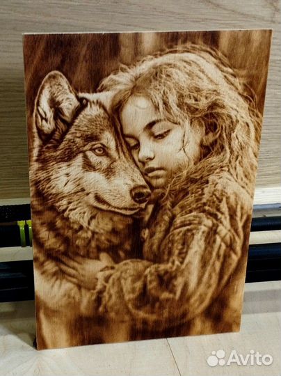 Выжигание портретов на дереве