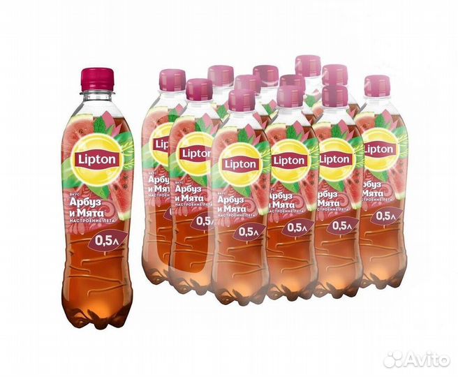 Холодный чай Липтон Арбуз-Мята 0,5л