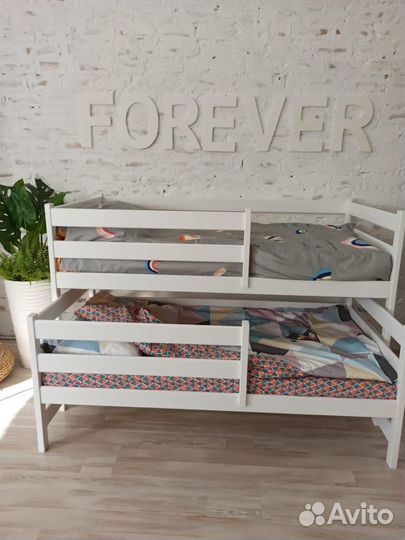 Двухъярусная кровать Манеж массив