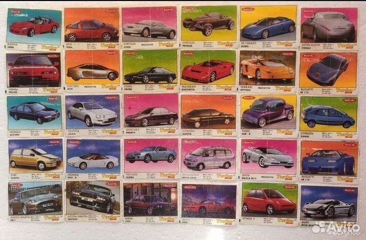 Вкладыши от жвачки турбо супер