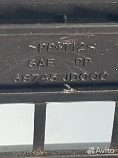 Дефлектор воздушный Nissan Qashqai J10 K9K 2008