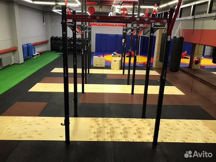 Резиновая плитка для спортзалов