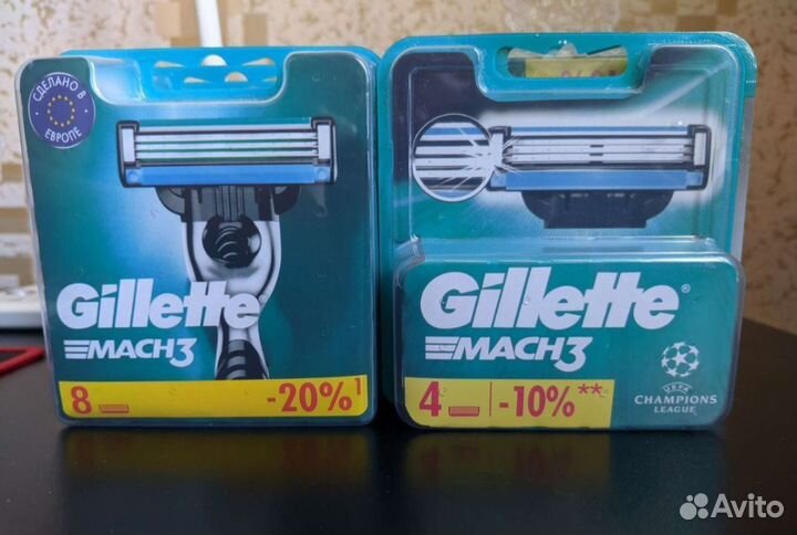 Кассеты gillette mach3