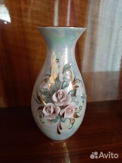 Ваза фарвор перламутровый ручная работа СССР