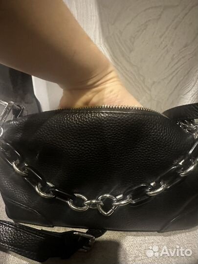 Сумка женская натуральная кожа через плечо