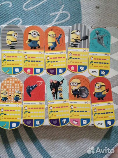 Игровые карточки Миньоны