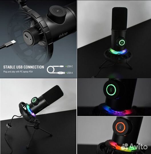 Микрофон USB динамический K658 fifine