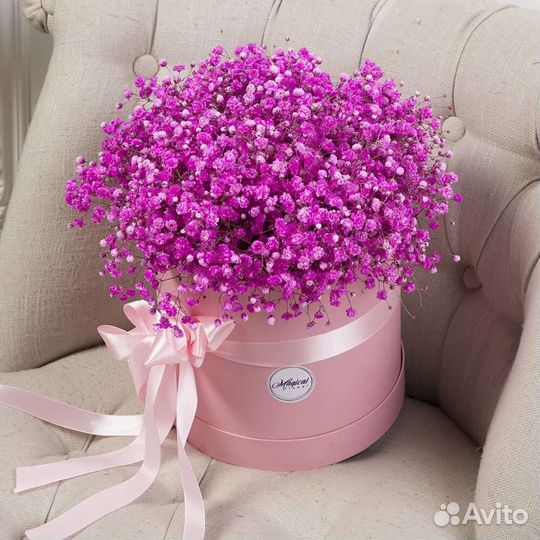 Гипсофила, букет из гипсофил, доставка цветов