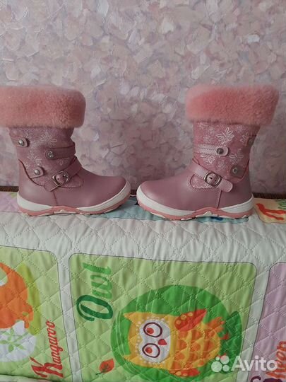 Сапожки зимние на девочку