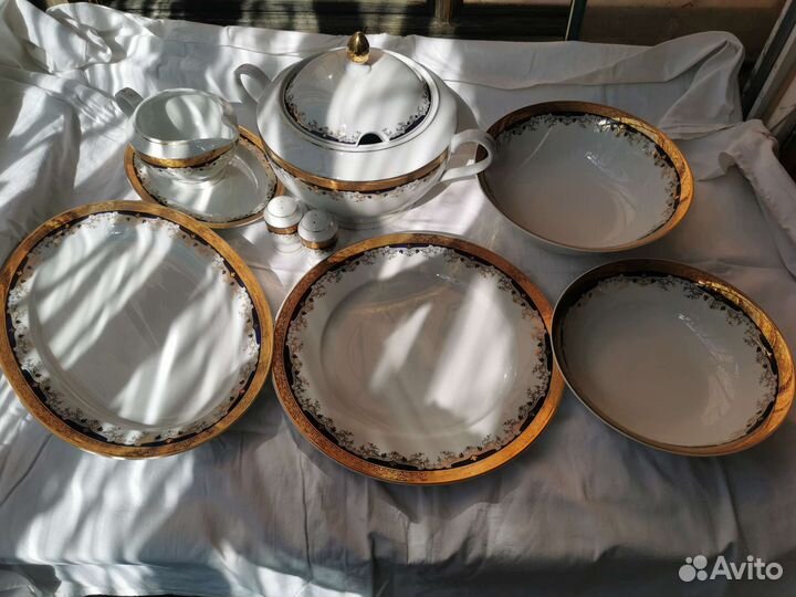 Сервиз столовый и чайный trun Кристина лилия