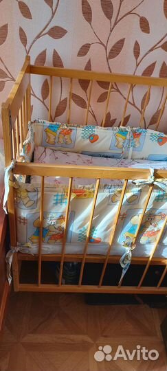 Детская кроватка+матрас