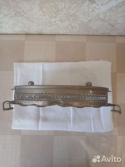 Поднос сухарница ваза фарфор металл СССР