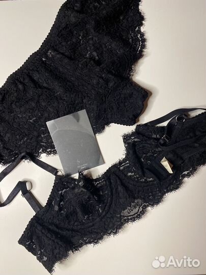 Трусы и бра кружевное бельё De La Peau