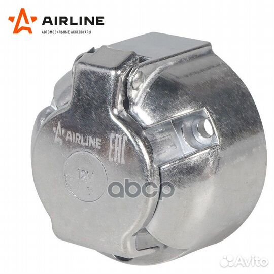 Розетка фаркопа 12В 7 контактов металл лайт