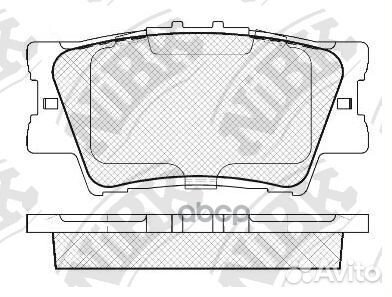 Колодки задние (toyota camry (V40, V50), RAV4 I
