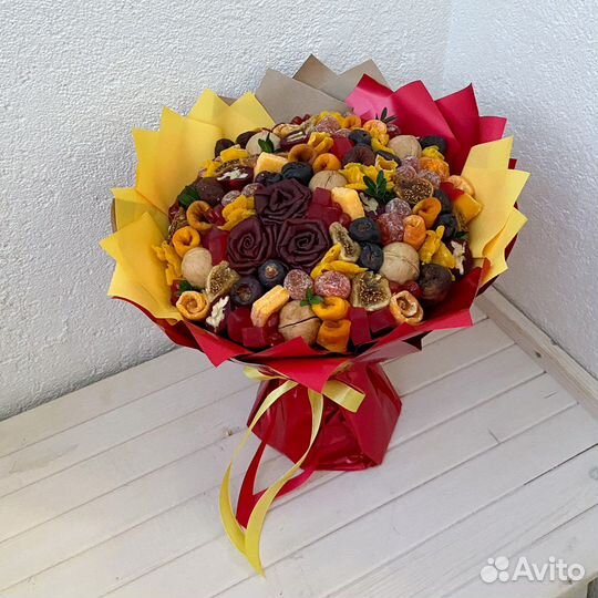 Съедобные букеты из сухофруктов