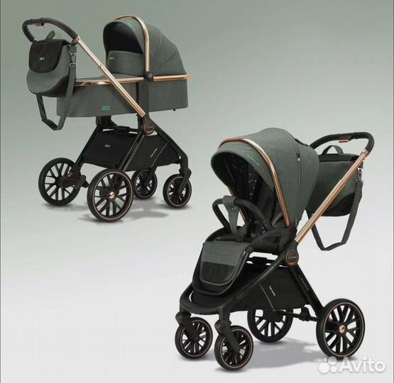 Коляска 3в1 Luxmom 788 (зеленый)