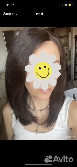 Парик из натуральных волос