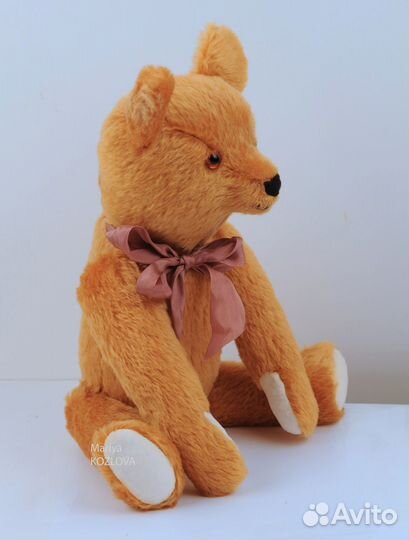 45см Выкройка Старинный Медведь Ушки на Макушке