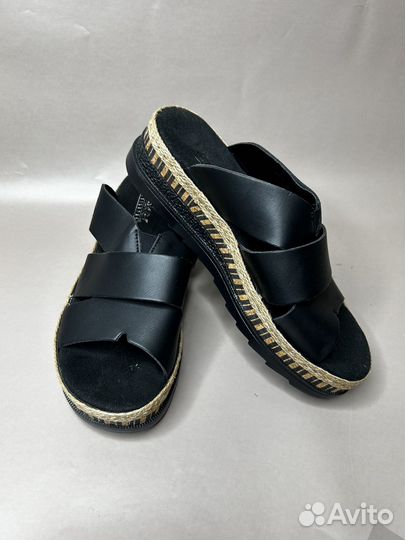 Rieker Женские шлепанцы/ сабо на танкетке 37,5-38