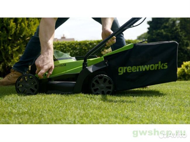 Газонокосилка аккумуляторная greenworks GD24LM33