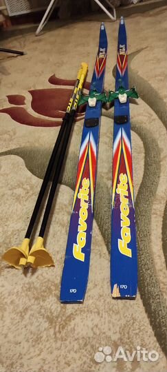 Лыжи деревянные 170