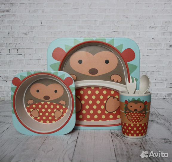 Детская посуда из бамбука (новые)