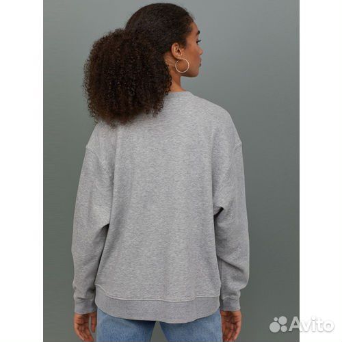 Свитшот женский H&M серый размер S