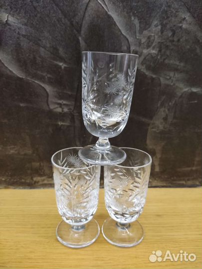 Рюмки бокалы хрусталь