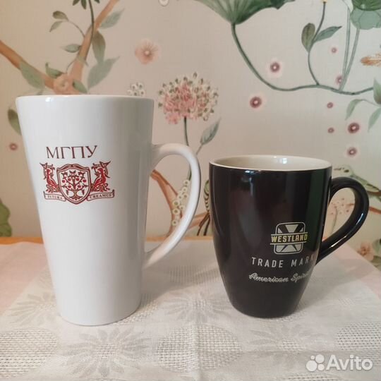 Кружки из фарфора, новые