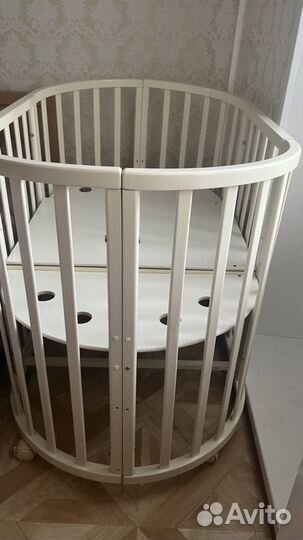 Детская кровать трансформер круглая