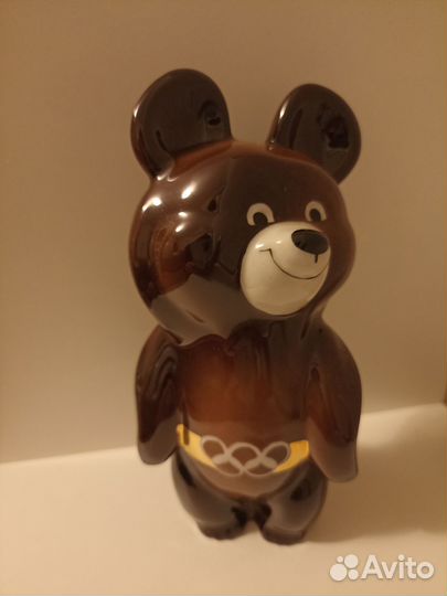 Олимпийский мишка 1980 фарфор