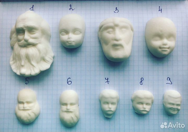 Лицо для ватных игрушек