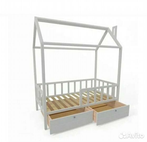 Односпальная кровать-домик