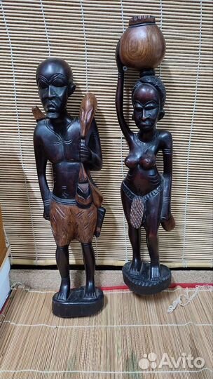 Фигурки из дерева Африканские.Пара