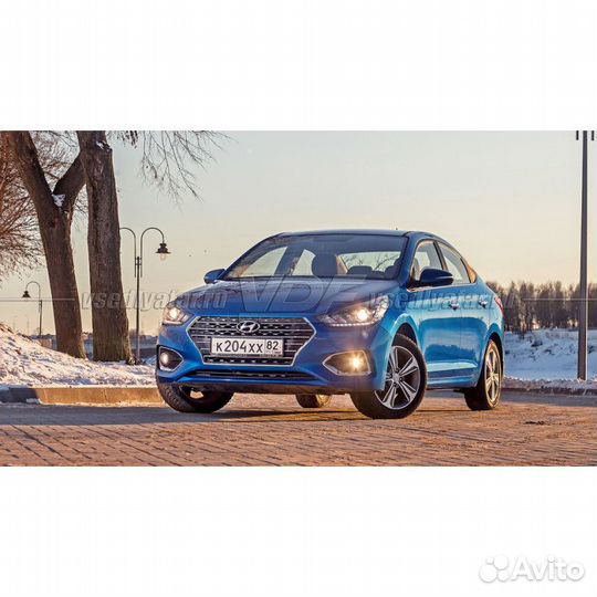 Плёнка для оклейки фар на автомобиле Hyundai Solar