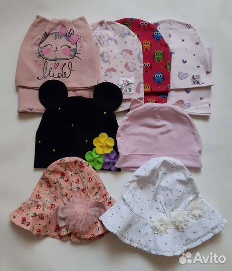 Шапки,панамы,шляпы для девочки