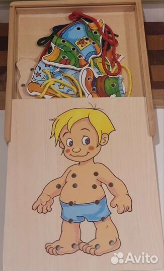 Развивающие деревянные игрушки пакетом